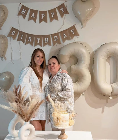 Cream Number 50 Balloon 40 Inch - Image 2
