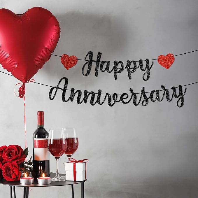 Pre-Strung Happy Anniversary Banner - Image 7