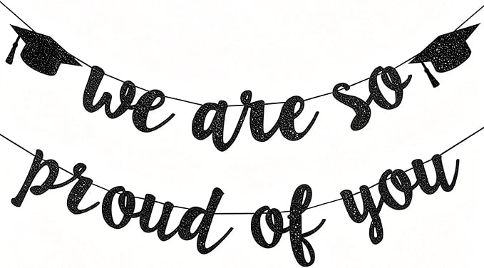 Black We are So Proud of You Banner by SDKI