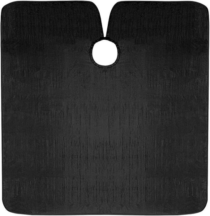 Cricket Forte Haircutting Cape Professional Salon Barbershop Cape for Clients, Haircut Gown, Black