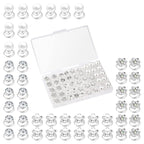 (48 Pcs,4 Styles) Pearl,Rhinestone Crystal Twisters Spiral Set Hair Pin Silver Coil for Wedding, Bridal, Prom, Party and Special Occasion with Clear Container