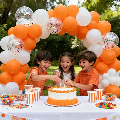 Patimate Orange Balloons 100 Pack 12 Inch Matte Orange Latex Balloons - Image 2