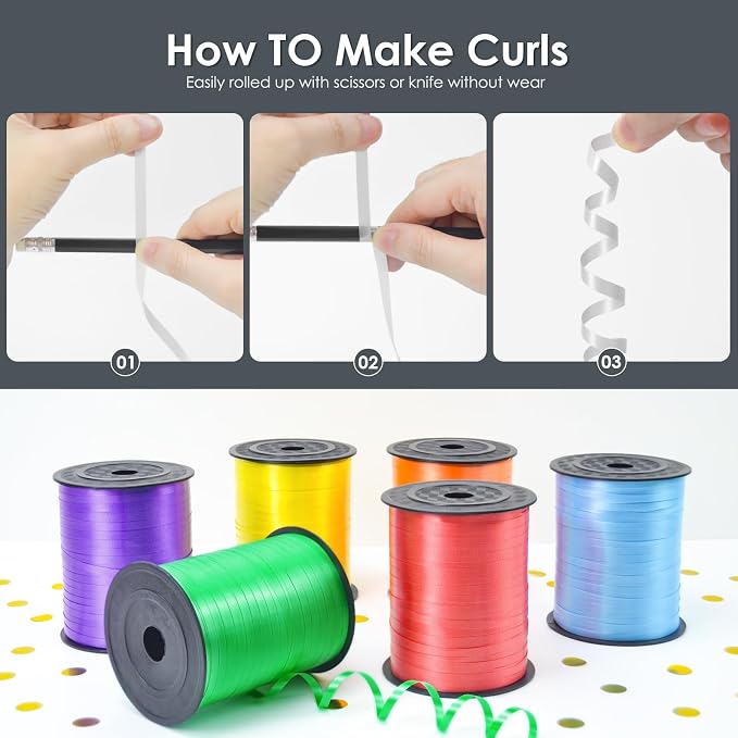 Black Curling Ribbon - Image 3