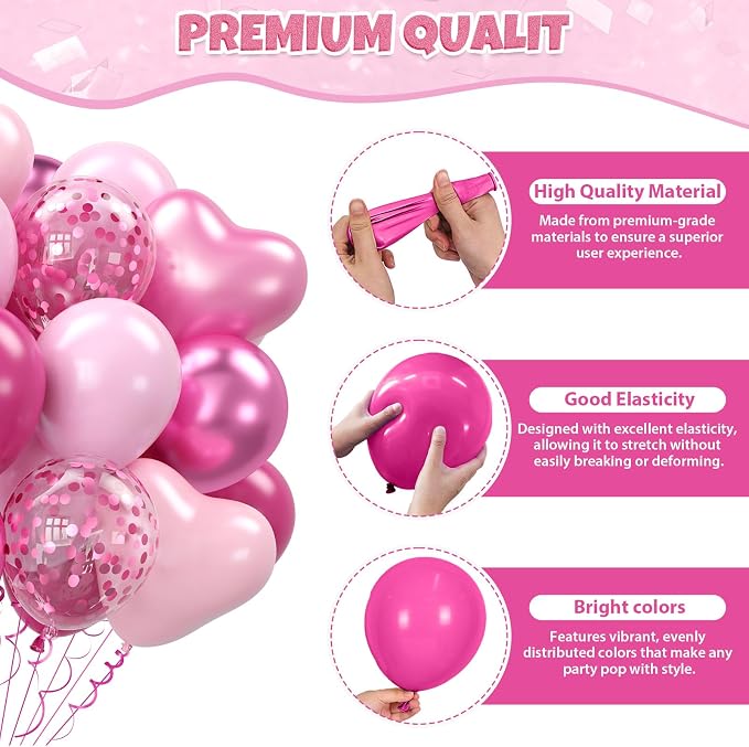Hot Pink Balloons - Image 3