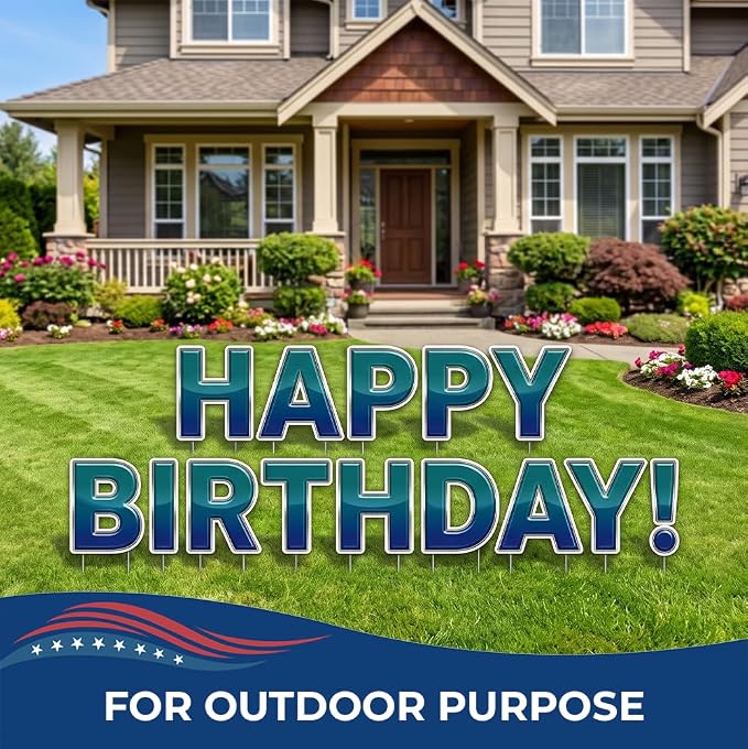 DC Custom Yard Signs with Stakes 18"/24" Personal Yard Letters Made in USA - Image 6