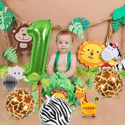 TONIFUL 40 Inch Green Number 0 Balloons Large Foil 2027 Grad New Year Decor | - Image 5