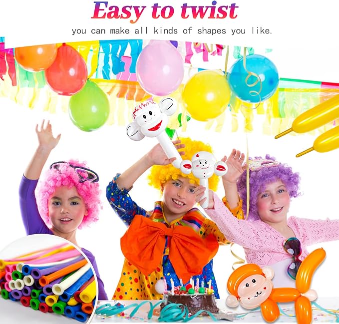 Black Long Balloons Premium 260 Twisting Balloons Animals Magic - Image 6