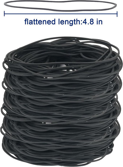 Rubber Bands for Balloon Arches 300pcs Black 4.8inch Large Elastic Bands | - Image 3
