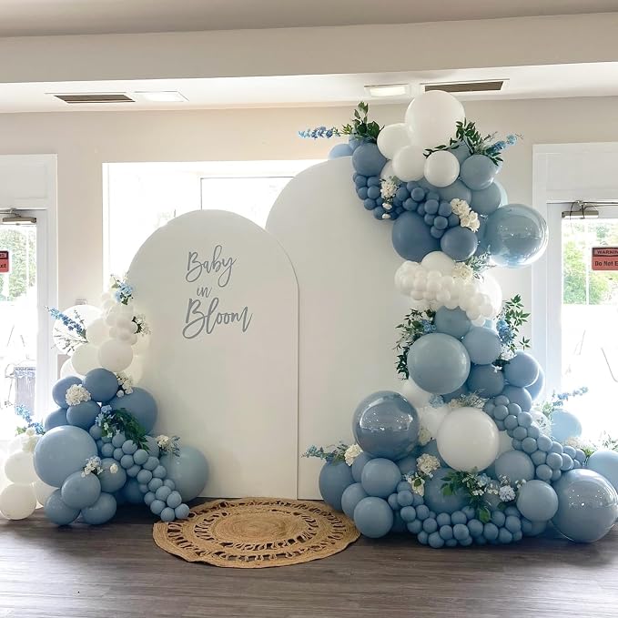 Dusty Blue Balloons 12 inch, Gender Reveal, Baby Shower, Birthday Party - Image 8
