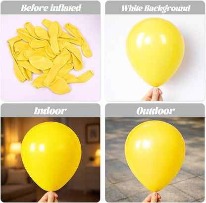 Voircoloria 90pcs Yellow Balloons Garland Arch Kit, 18 12 10 5 Inch | - Image 3