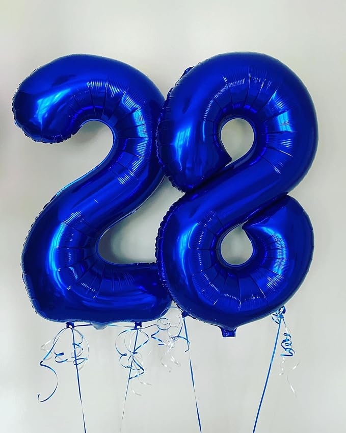 40 Inch Navy Blue 25 Number Balloons Giant Jumbo Huge 25 or 52 Foil Mylar - Image 6