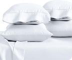 Bare Home Microfiber Bulk Pillow Cases - King Set of 4 - Cooling Pillowcases - Double Brushed - White Pillowcases 4 Pack - Easy Care (King - 4 Pack, White)