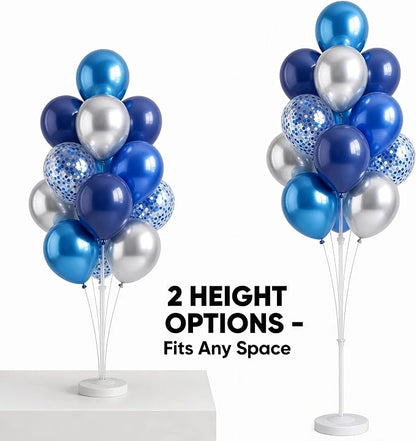 2 Sets Navy Blue Silver Balloon Column Kit - Image 4