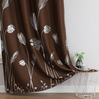 Brown Thermal Insulated Blackout Curtains 72 Inches Long - Image 7