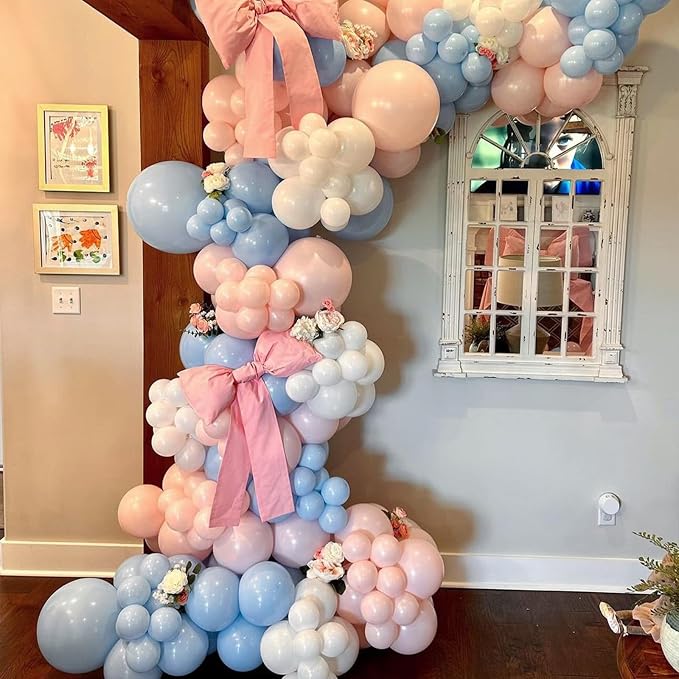Macaron Pink and Blue Balloons - Image 4