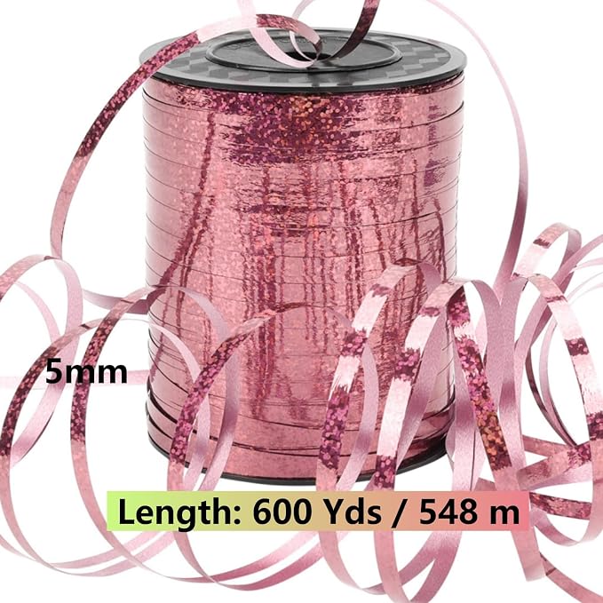 600 Yards Curling Ribbon, Balloon String Roll Ribbon and Bows - Image 4