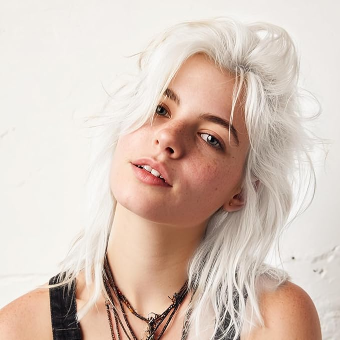 White Hair Spray Color Temporary, Hair Color Spray 1-Day Hair Dye Colored for Kids Women Men, Hair Wax Color Washable, Hair Paint Halloween Fast-Drying 4.06 Fl Oz