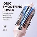 Wavytalk Thermal Brush Blowout Boost Grande, 1.77 Inch Heated Round Brush for Long Hair Blowout, Tourmaline Ceramic Negative Ion Technology Reduce Hair Damage, Dual Voltage Sakura Pink