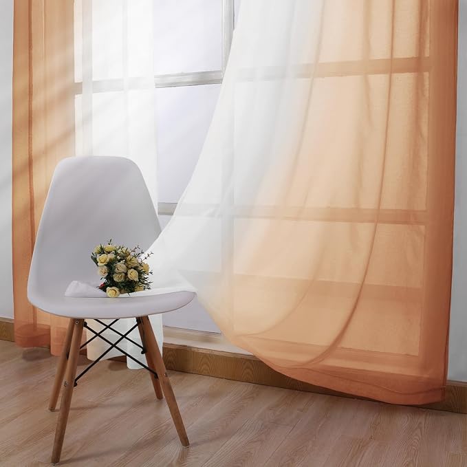 DWCN Ombre Sheer Curtains - Image 4