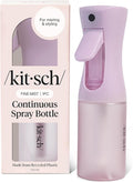 Kitsch Spray Bottle for Hair - Continuous Water Mister with Ultra Fine Mist for Hairstyling, Barbers, Salons, Cleaning, Plants, Versatile Spray Bottles - Made from Recycled Plastic - Sheer Violet, 5oz