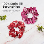 cute design scrunchies for all hair type elastic hair band great for ponytails XL srcunchies set these soft hair ties is great for every occasion (ribbon)