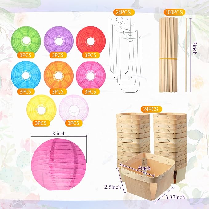 24 Set Hot Air Balloon Table Centerpieces Baby Shower Party Decoration Paper - Image 2