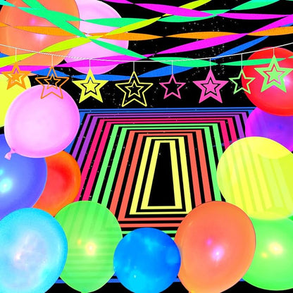 310 Pack UV Neon Colored Balloons glow in the dark balloon Neon Party - Image 6
