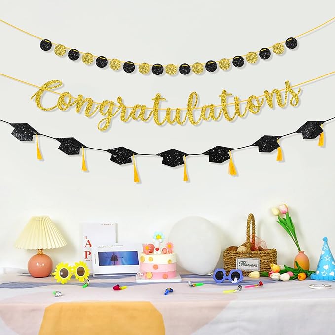 Pre-Strung Congratulations Banner Set, Retirement, Engagement Party, Ready to - Image 5