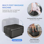 COMFIER 2 in 1 Foot Massager Machine,Shiatsu Foot and Calf Massager with Heat,Kneading,Vibration,Compression Massagers for Feet,Ankle,Leg,Tired Muscles & Plantar Fasciitis,Christmas Gift for Men Women