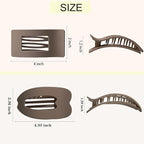 6 Pack Flat Hair Clips for Women,Large Claw Clips Strong Hold Hair Clips for for Thick & Thin Hair for Daily Styling