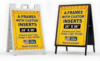 Custom A-Frame Sign Inserts by DreamController