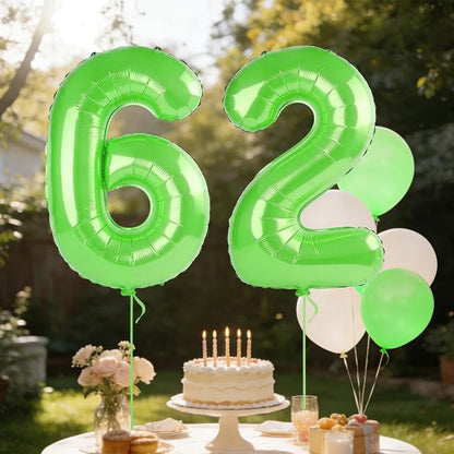 40 Inch Number 62 Balloons for 62nd Birthday Party Decorations, 0-100 Fruit - Image 3
