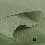 BLISSFORD Satin Pillowcase with Zipper, for Hair and Skin Care, Feels Soft and Cool Like a Silk Pillowcase, Satin Pillow Cases 2 Pack, Slik Pillow Cover, Sage Green -King Size -Set of 2