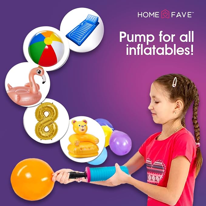 Balloon Pump Balloon Arch Kit Set of 8 Balloon Pump, Dual Action Hand Held - Image 7
