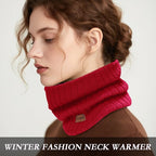 Neck Warmer Gaiter, Winter Fleece Lined Face Mask Scarf for Men Women, Thick Warm Cold Weather Running Ski Neck Cover