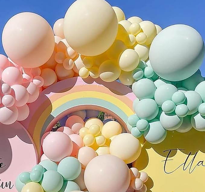 Pastel Green Balloons 18 Inch 24 Pack Matte Helium Latex Round Balloons - Image 3