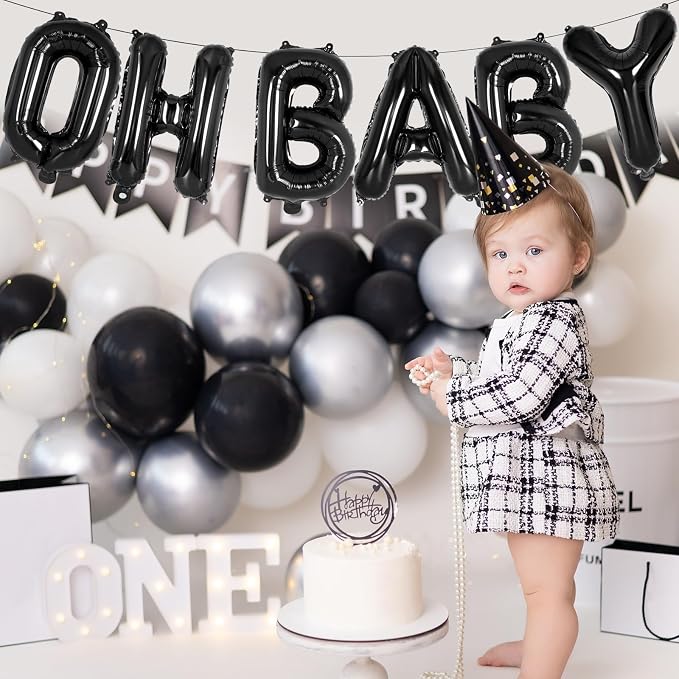 52 Pcs Black Letter Balloons, 16 Inch Foil Alphabet Letter Balloons, Letter A-Z - Image 4