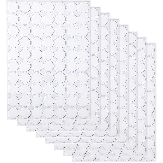JANYUN 560 Pcs Sticky Dots, 20 mm Round Putty Clear Tack Adhesive Dots | Round by JANYUN