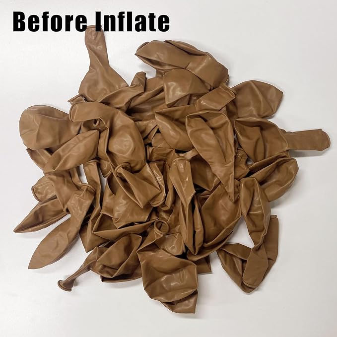 135pcs Brown Balloon Arch Kit Different Sizes of 18 12 10 5 Inch Dark Brown - Image 2