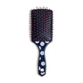 The Cheetah Pro Detangler Brush by BeaverStrong, Large Size TPR Hair Brush with Air Cushion, Nylon Ball Tips and Easy Grip (Black)