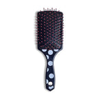 The Cheetah Pro Detangler Brush by BeaverStrong, Large Size TPR Hair Brush with Air Cushion, Nylon Ball Tips and Easy Grip (Black)