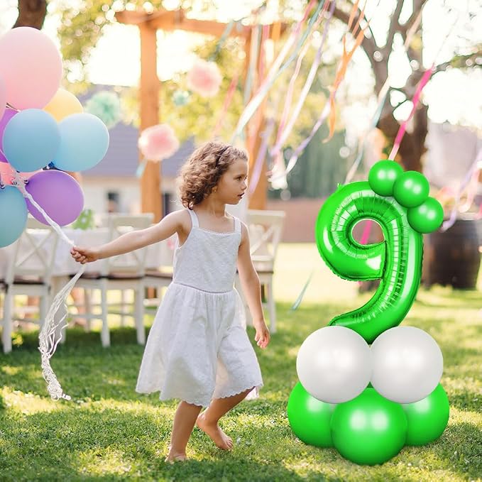OFFCUP 40 Inch Green Number 13 Balloon - Image 6