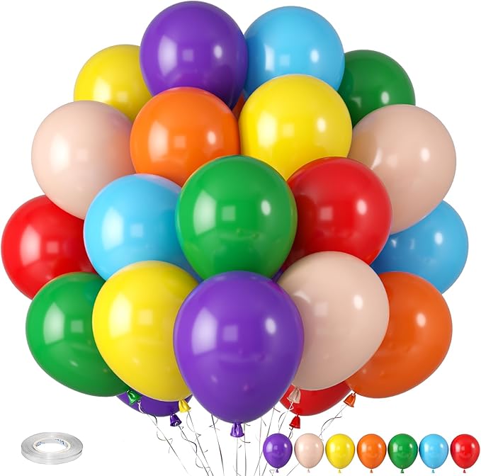Multicolor Rainbow Balloons by Paready
