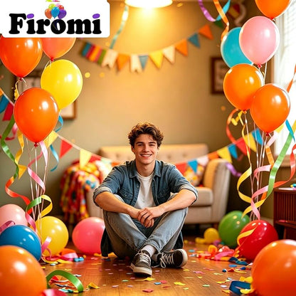 Firomi Thicken Latex Orange Balloons 12-inch 100 Pack - Image 5