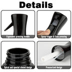 Spray Bottle for Hair (6.8OZ /200ML) Continuous Ultra Fine Mist Sprayer for Hair, Salons, Barber, Plants, Skin Care, Cleaning 1 Pack BLACK
