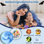 Temporary Blue Hair Color Wax for Kids, Women Men Colored Hair Styling Mud, Washable Style Dye for Girls Boys Teens, DIY Instant Hair Coloring Gel Cream for Cosplay Halloween Children's Day