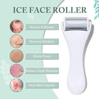 MAANGE Ice Roller For Face & Eye Roller for Puffiness,Stainless Steel Facial Roller Ice Face Roller Mini Roller Set (white 2 pcs)