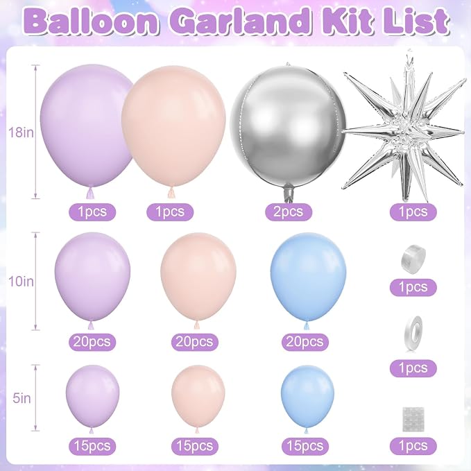 Pastel Balloon Arch Garland Kit - Image 2