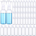 Eccliy 100 Pcs 3.4oz Small Travel Bottles Plastic Empty Squeeze Bottle Clear Refillable Shampoo Container with 5 Funnel for Liquids Cream Cosmetic Toiletries