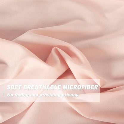 Peach Pink Blackout Curtains - Image 3